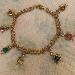 14KT Gold Bracelet Pro chain 585 Birthstone Kids